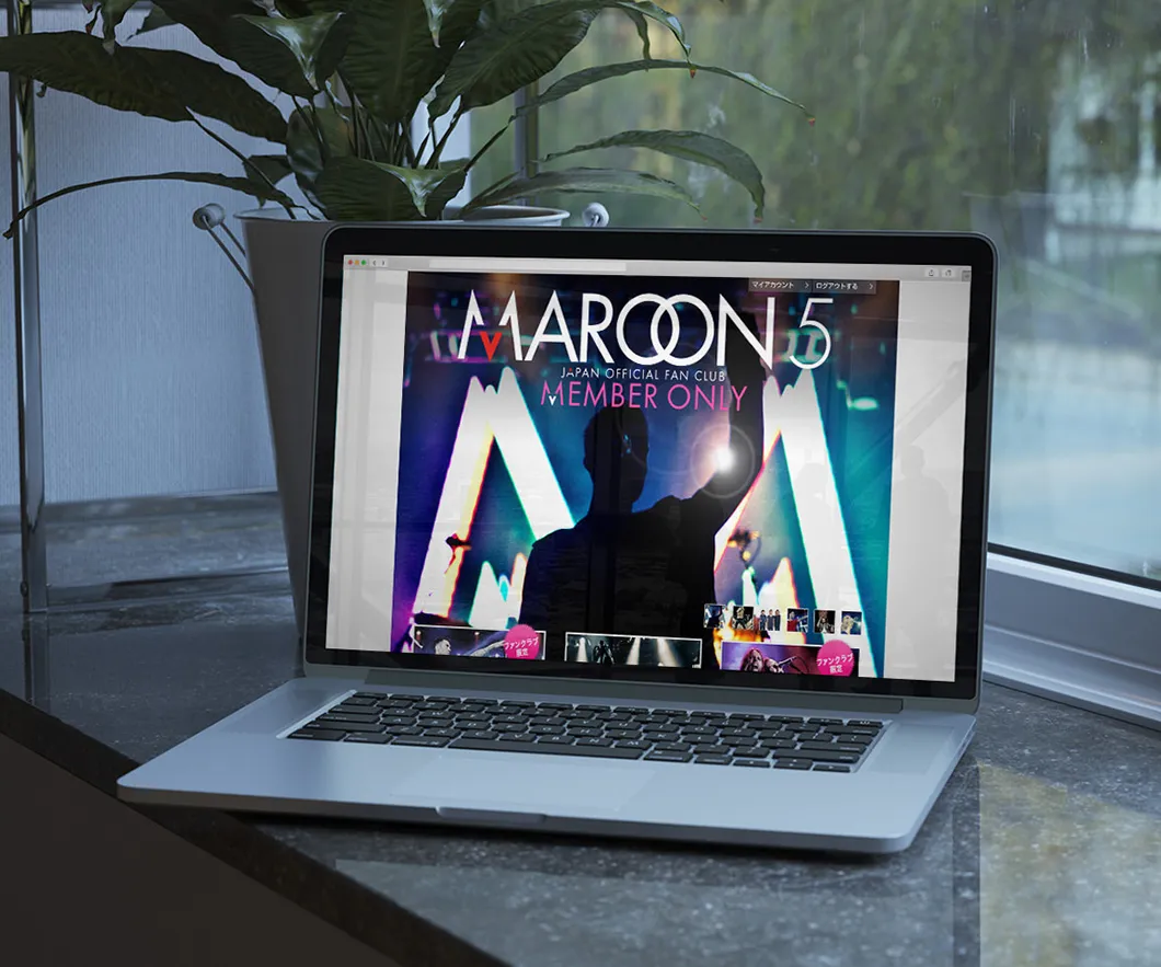 MAROON 5 webサイト - 制作実績