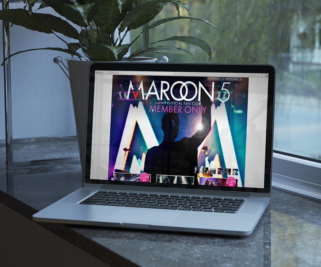 写真：MAROON 5 webサイト - 制作実績