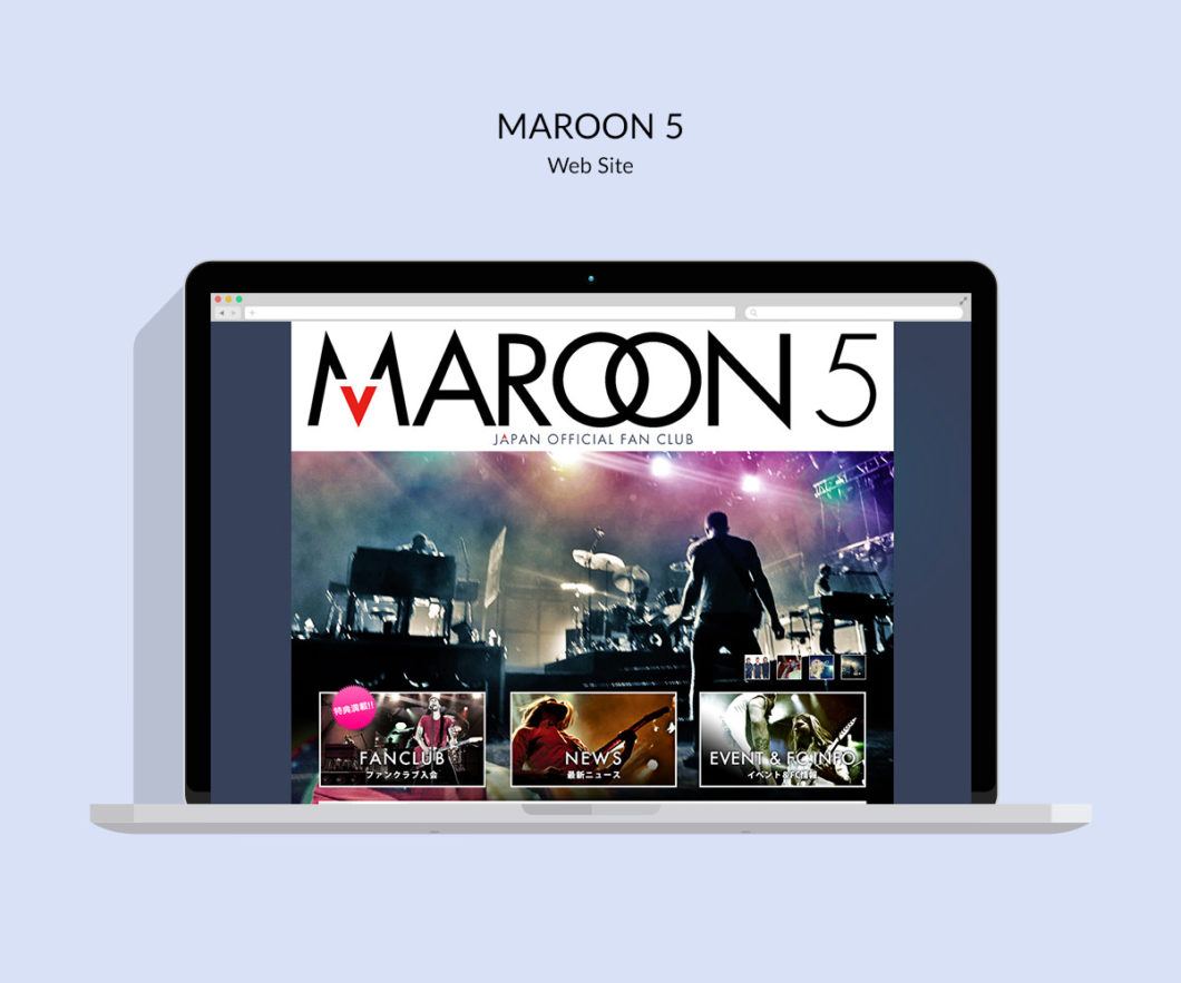写真：MAROON 5 webサイト - 制作実績