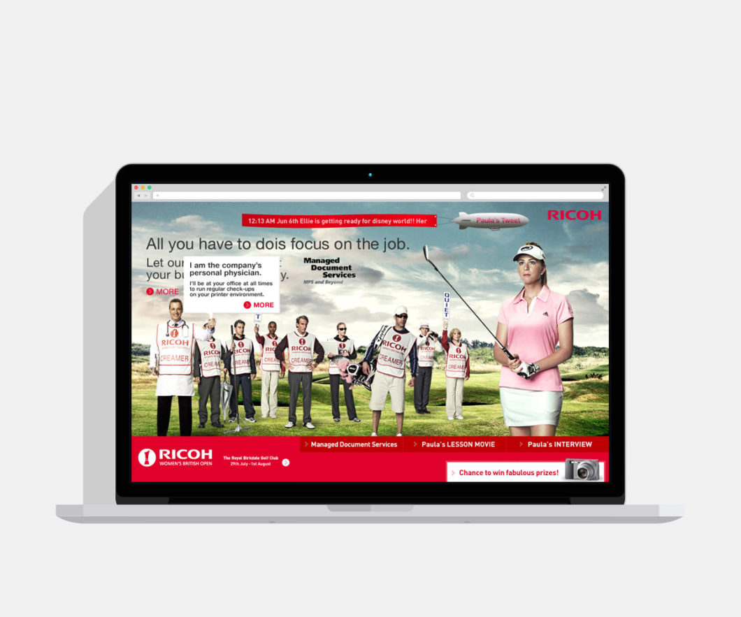 写真：RICOH PROMOTION webサイト - 制作実績
